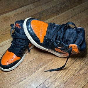 Orange & Black Nikes
